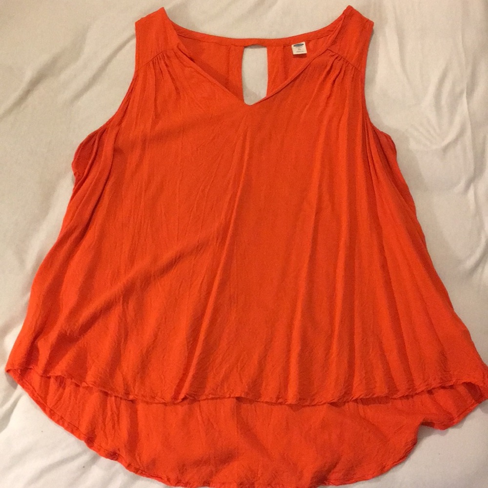 Orange Sleeveless Shirt